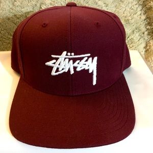 Maroon Stussy SnapBack (New Without Tags)